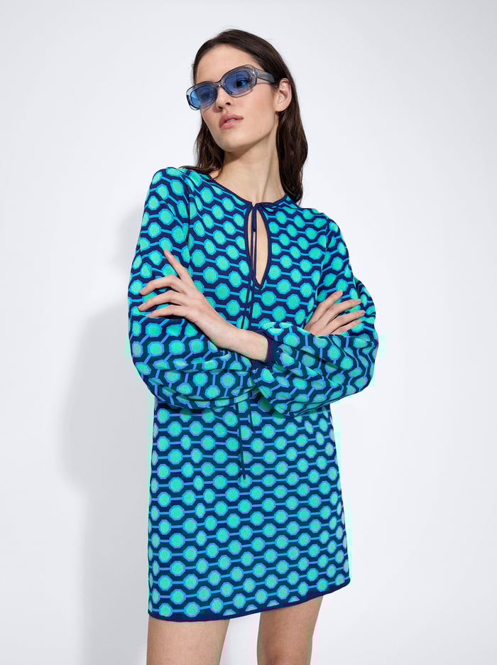Parfois Jacquard Pletené Saty Damske Modre | Slovensko-ODZH78236