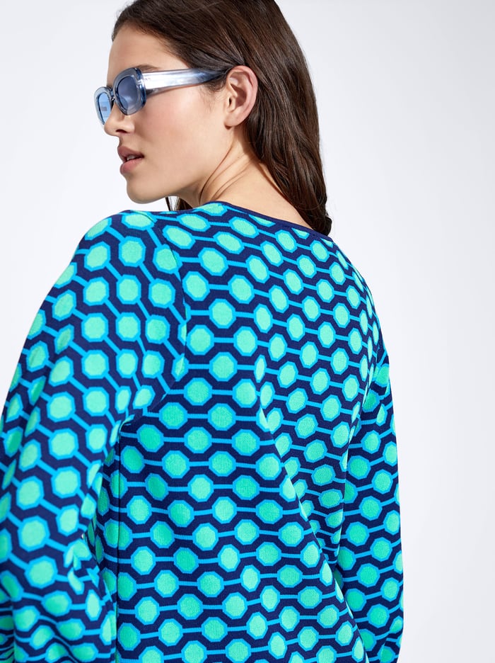 Parfois Jacquard Pletené Saty Damske Modre | Slovensko-ODZH78236