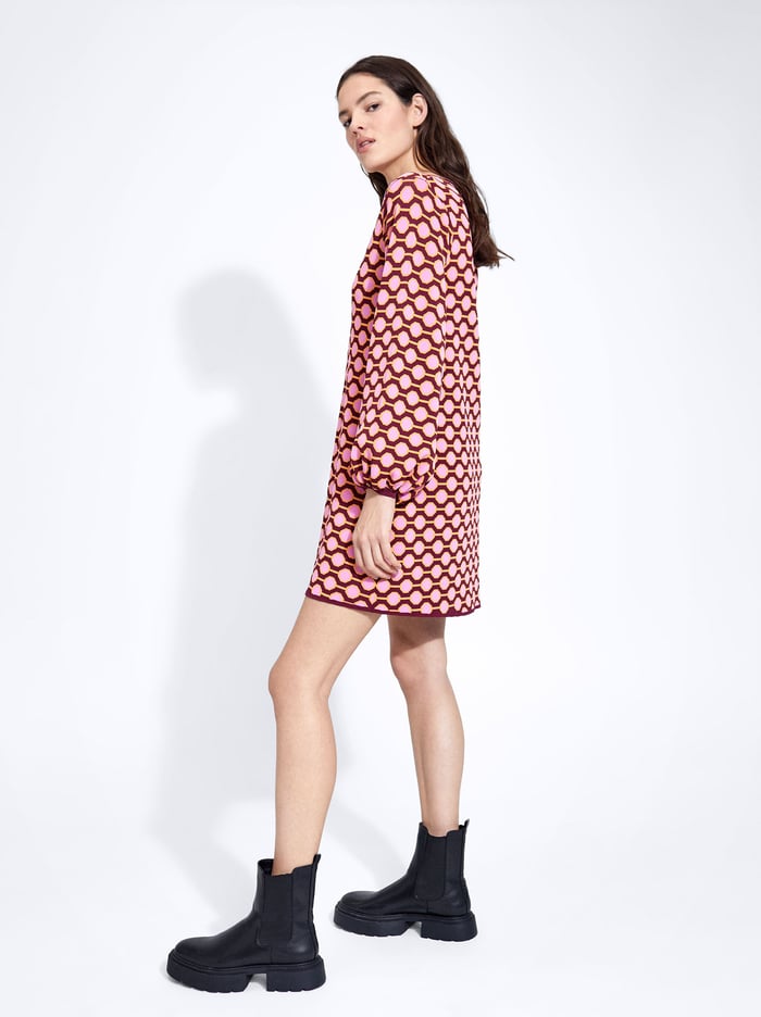 Parfois Jacquard Pletené Saty Damske Ruzove | Slovensko-NKTR71486