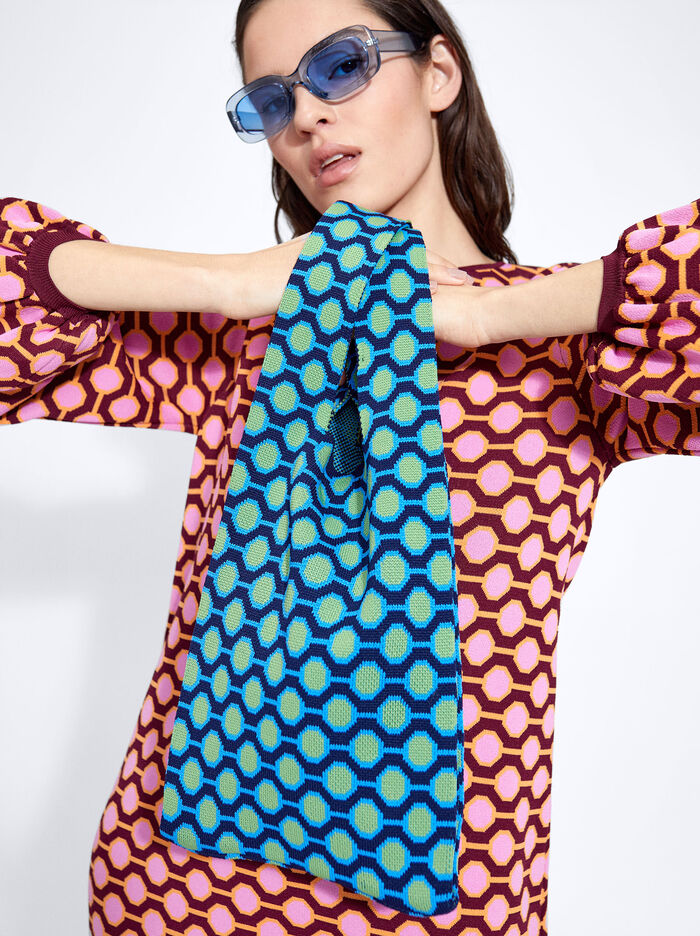 Parfois Jacquard Prenosná Taška Damske Modre | Slovensko-DVRK82640