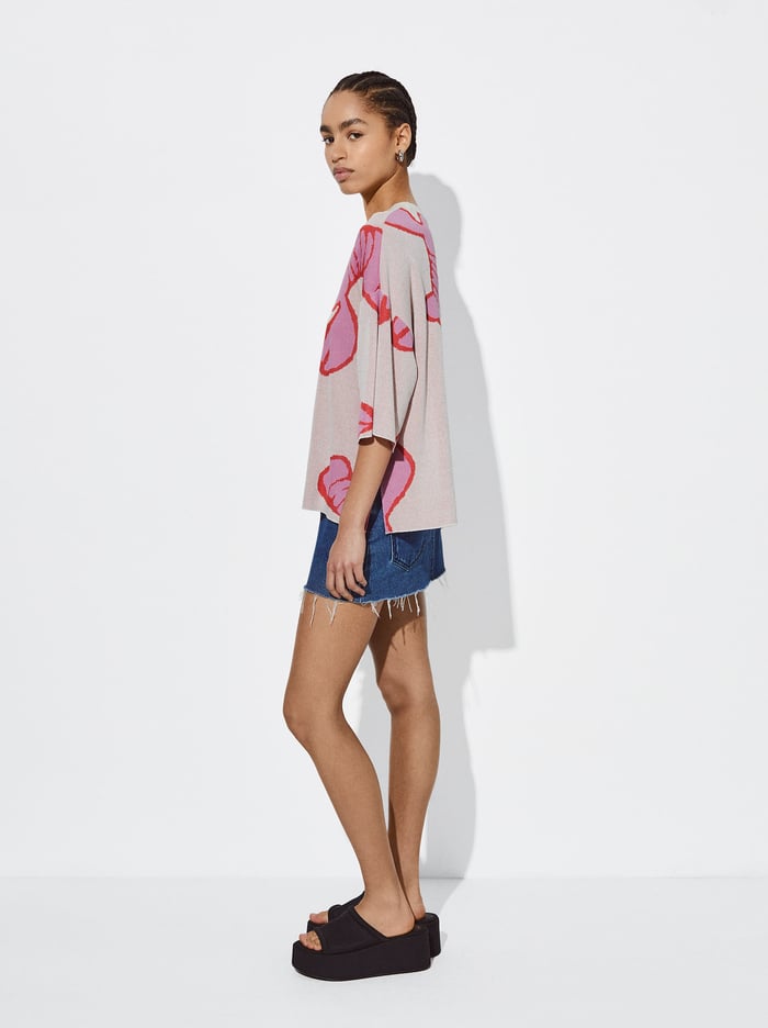 Parfois Jacquard Round-Neck Sweater Damske Viacfarebný | Slovensko-APKN62409