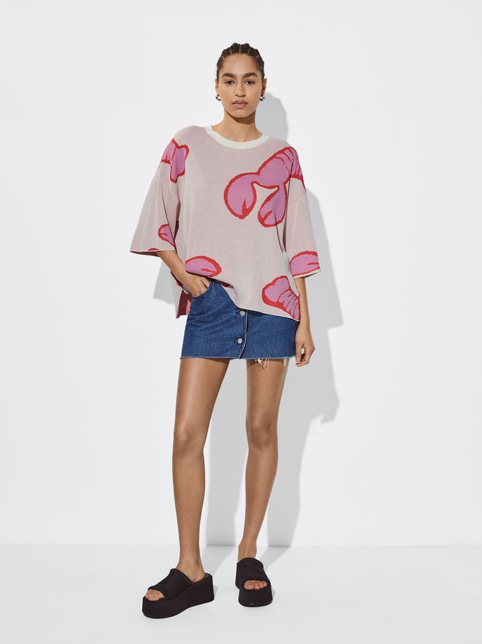 Parfois Jacquard Round-Neck Sweater Damske Viacfarebný | Slovensko-APKN62409