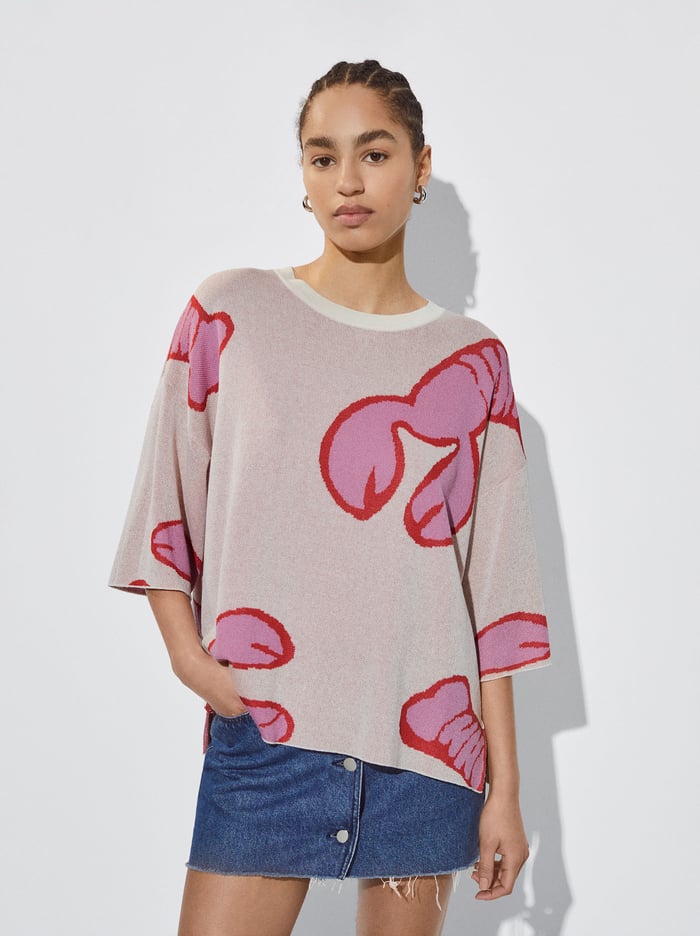 Parfois Jacquard Round-Neck Sweater Damske Viacfarebný | Slovensko-APKN62409