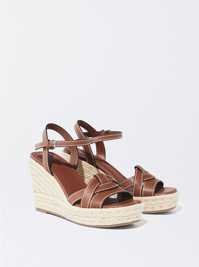 Parfois Jute Wedge Sandále Damske Hnede | Slovensko-LAOQ75149