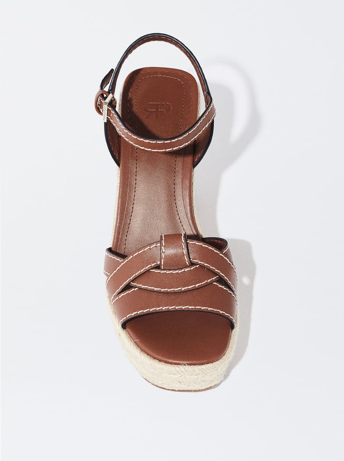 Parfois Jute Wedge Sandále Damske Hnede | Slovensko-LAOQ75149