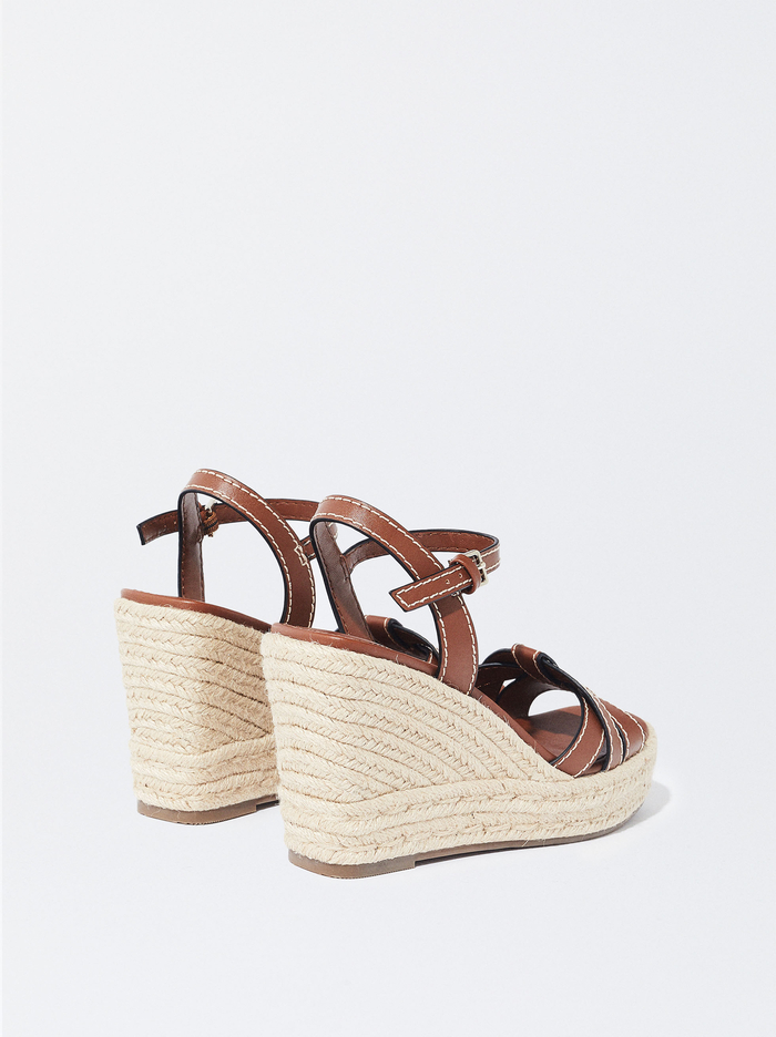 Parfois Jute Wedge Sandále Damske Hnede | Slovensko-LAOQ75149