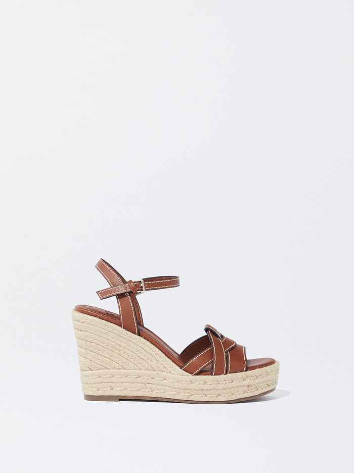 Parfois Jute Wedge Sandále Damske Hnede | Slovensko-LAOQ75149