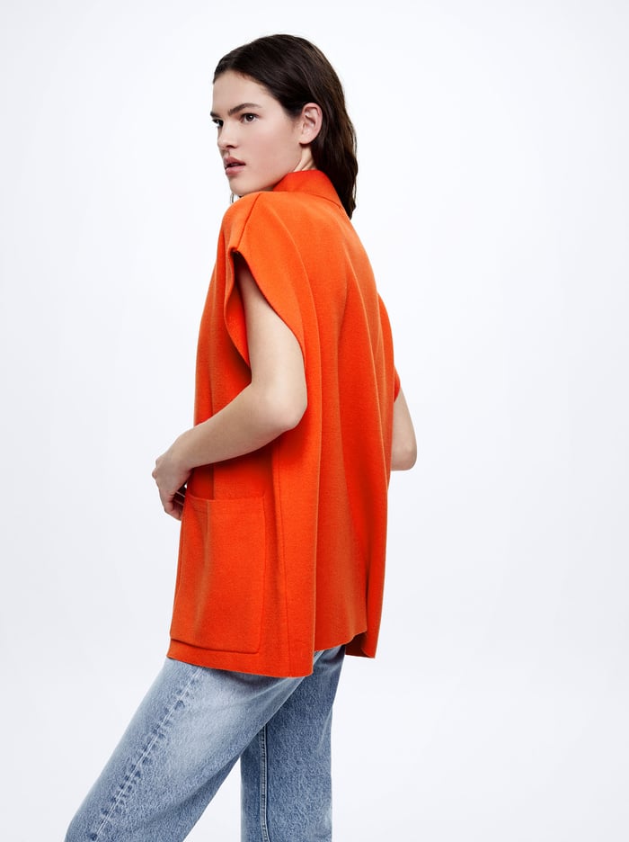 Parfois Knit Kratke-Sleeved Pončá Damske Oranžové | Slovensko-JAQH02563