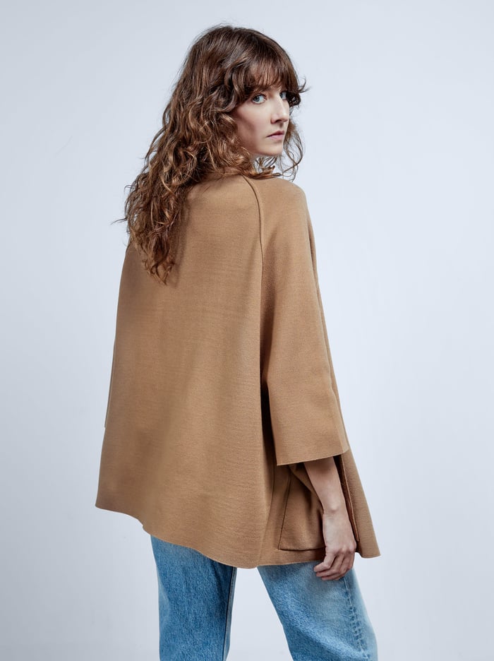 Parfois Knit With High Neck Pončá Damske Hnede | Slovensko-LSHY46351