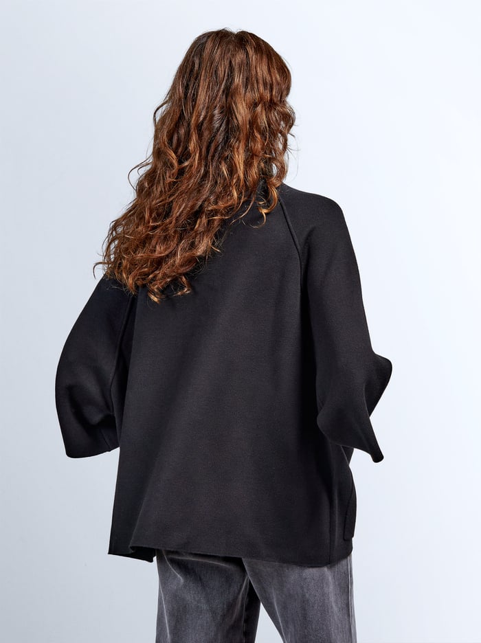 Parfois Knit With High Neck Pončá Damske Čierne | Slovensko-TJDQ08214