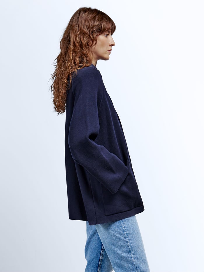 Parfois Knit With High Neck Pončá Damske Modre | Slovensko-YNLR62139