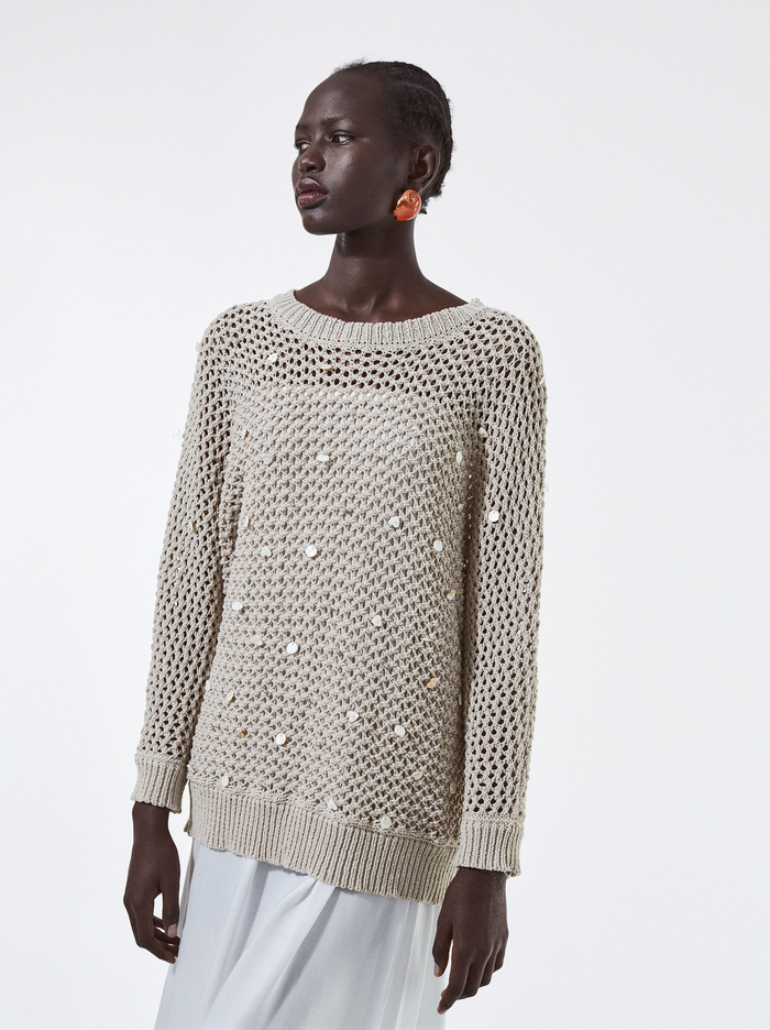 Parfois Knit With Sequins Sweater Damske Siva | Slovensko-DCFW87142