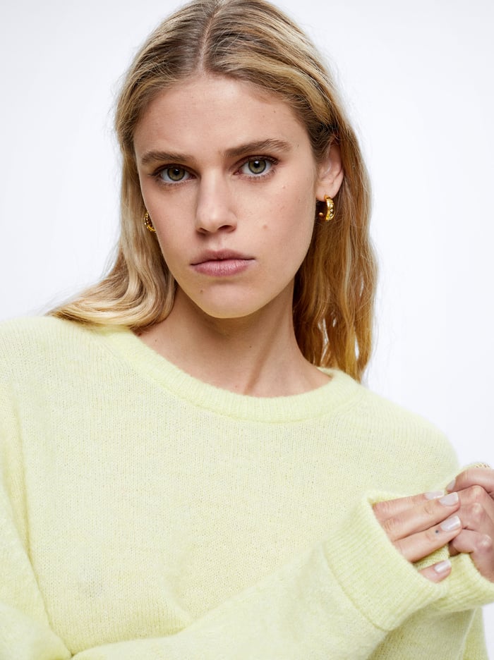 Parfois Knit With Vlna Sweater Damske Žlté | Slovensko-VDEJ79142