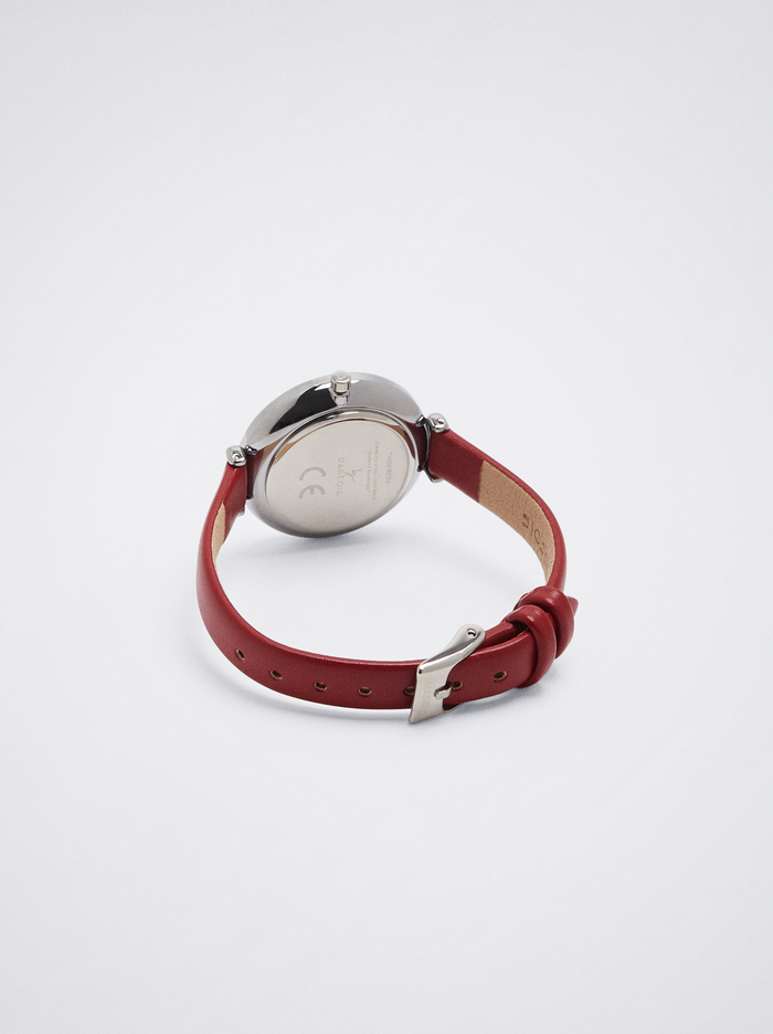 Parfois Kozene Effect Wristband Hodinky Damske Červené | Slovensko-ABEG02781