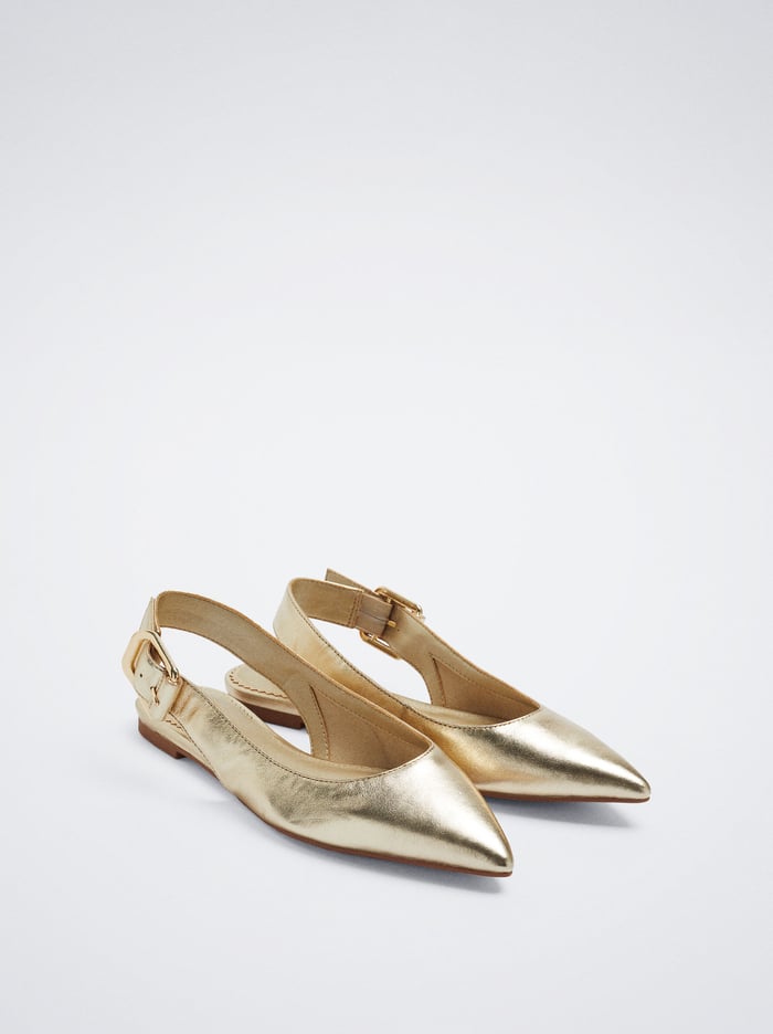 Parfois Kozene Slingback Balerinky Damske Zlate | Slovensko-HITJ27536