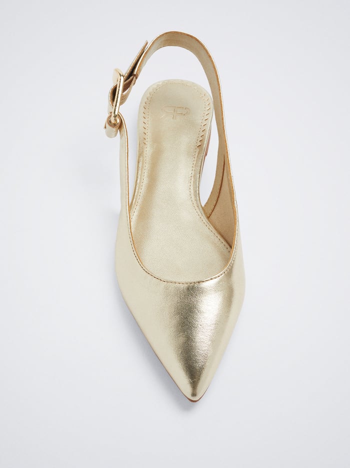 Parfois Kozene Slingback Balerinky Damske Zlate | Slovensko-HITJ27536