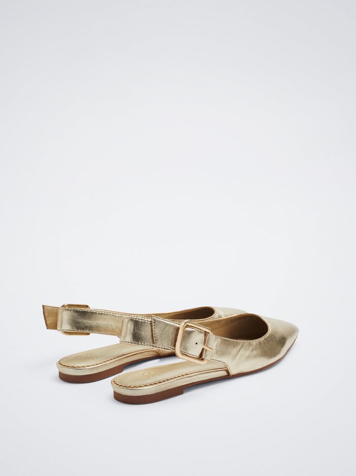 Parfois Kozene Slingback Balerinky Damske Zlate | Slovensko-HITJ27536