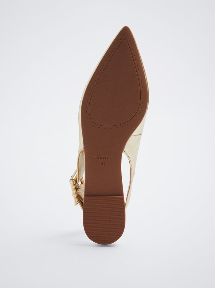 Parfois Kozene Slingback Balerinky Damske Zlate | Slovensko-HITJ27536