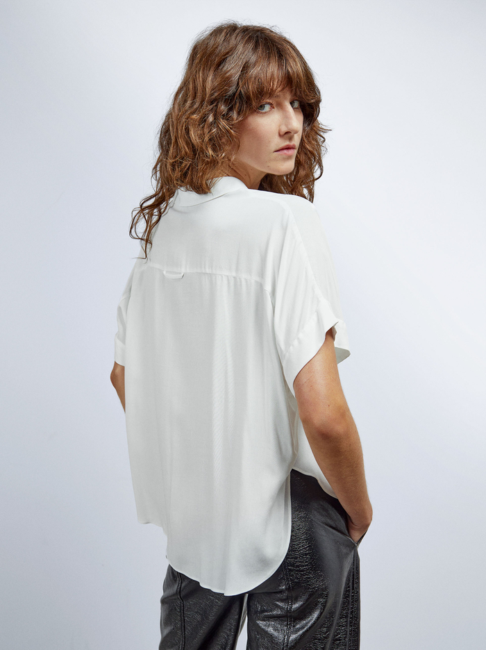 Parfois Kratke-Sleeved With Buttons Kosele Damske Biele | Slovensko-ARIU97051