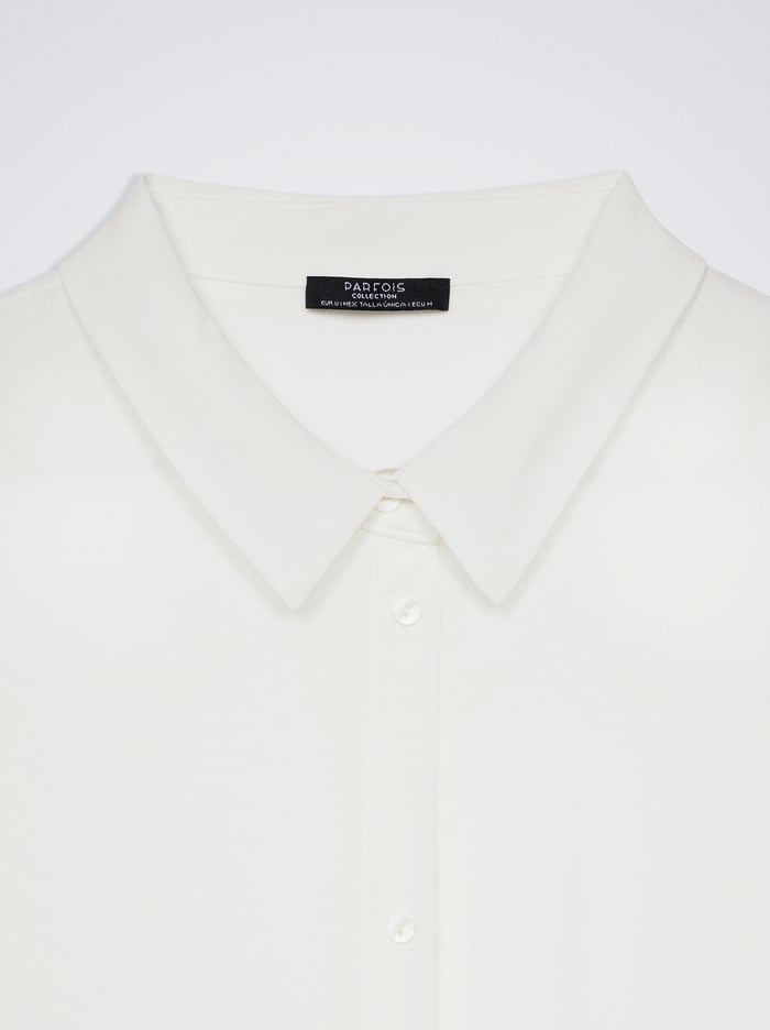 Parfois Kratke-Sleeved With Buttons Kosele Damske Biele | Slovensko-ARIU97051