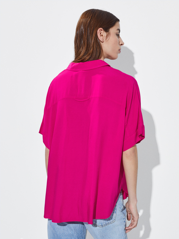 Parfois Kratke-Sleeved With Buttons Kosele Damske Fuchsie | Slovensko-GBLC09273