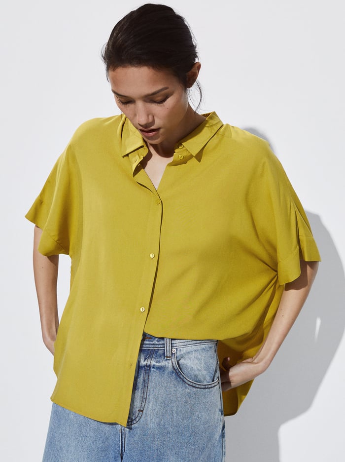 Parfois Kratke-Sleeved With Buttons Kosele Damske Hnede | Slovensko-RXDK92716