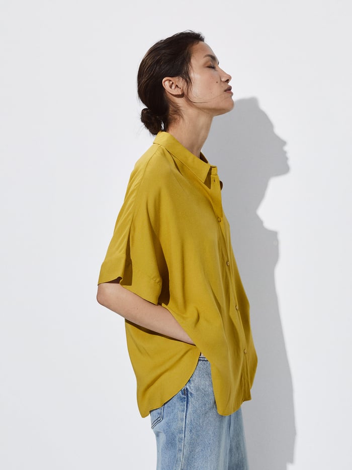 Parfois Kratke-Sleeved With Buttons Kosele Damske Hnede | Slovensko-RXDK92716