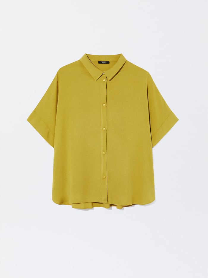 Parfois Kratke-Sleeved With Buttons Kosele Damske Hnede | Slovensko-RXDK92716