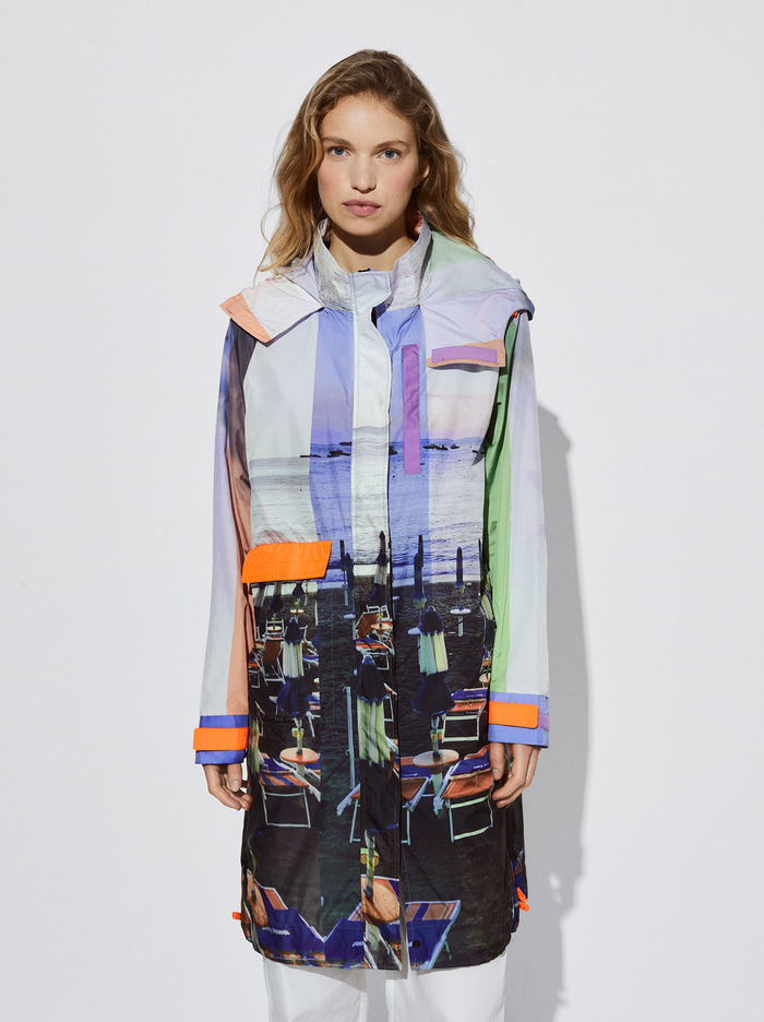 Parfois Light Printed With Hood Parka Damske Viacfarebný | Slovensko-FUWZ02743