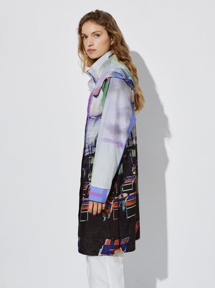 Parfois Light Printed With Hood Parka Damske Viacfarebný | Slovensko-FUWZ02743