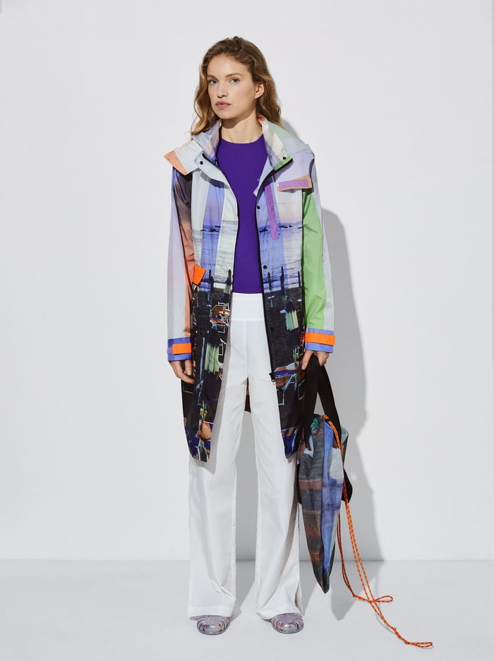 Parfois Light Printed With Hood Parka Damske Viacfarebný | Slovensko-FUWZ02743