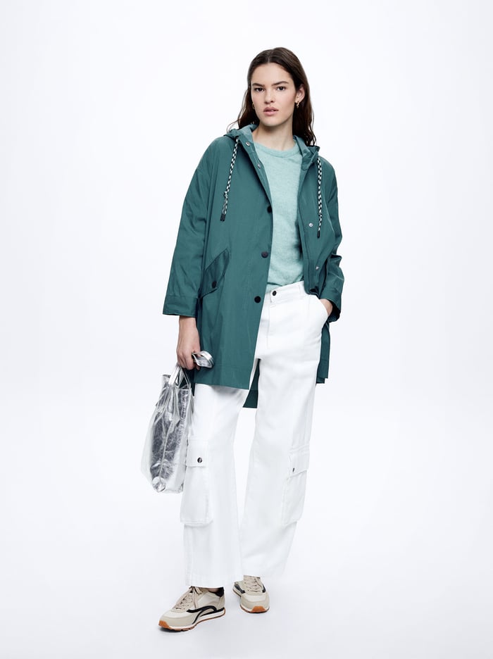 Parfois Light With Hood Parka Damske Modre | Slovensko-FMRT28793
