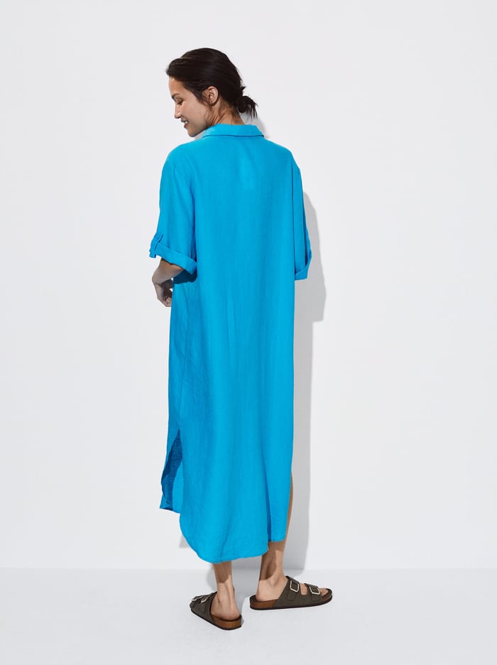 Parfois Linen Shirt Saty Damske Modre | Slovensko-ZPJI71295