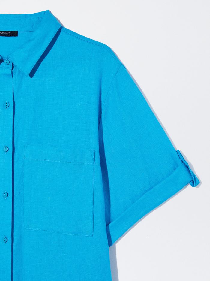 Parfois Linen Shirt Saty Damske Modre | Slovensko-ZPJI71295