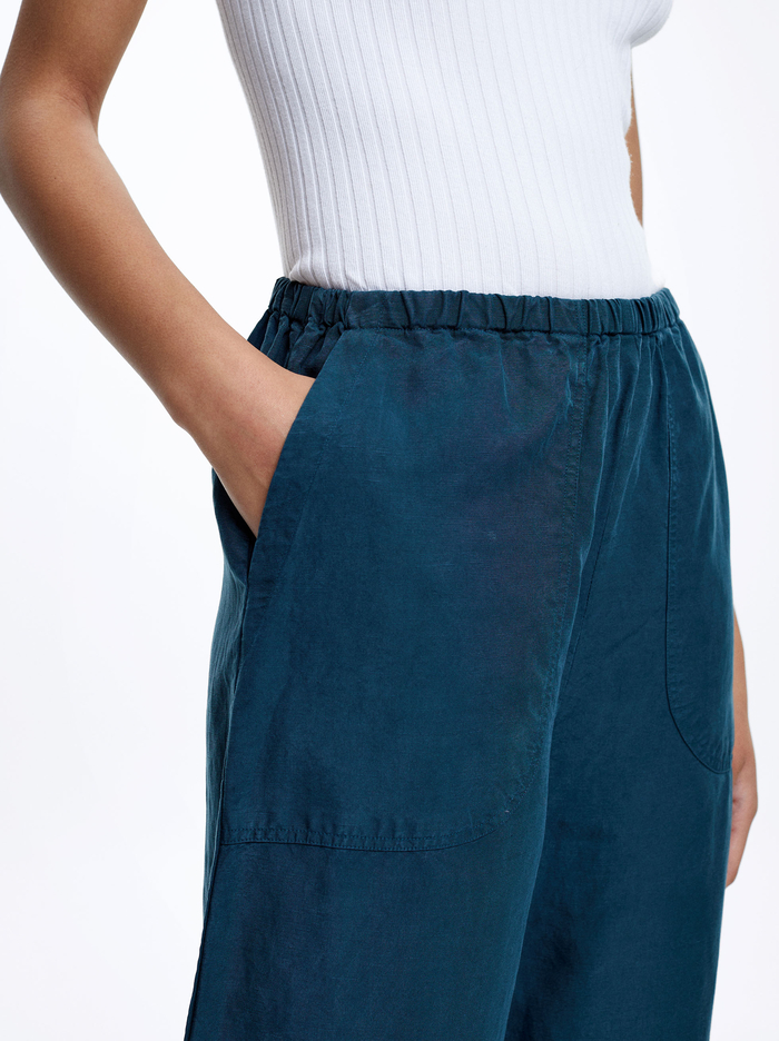 Parfois Linen Siroke Topanky Leg Nohavice Damske Zelene | Slovensko-VGLH31847