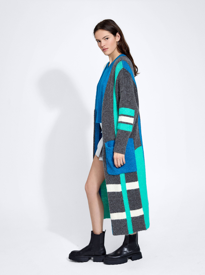 Parfois Long Knit Kardigán Damske Viacfarebný | Slovensko-BZCD69248