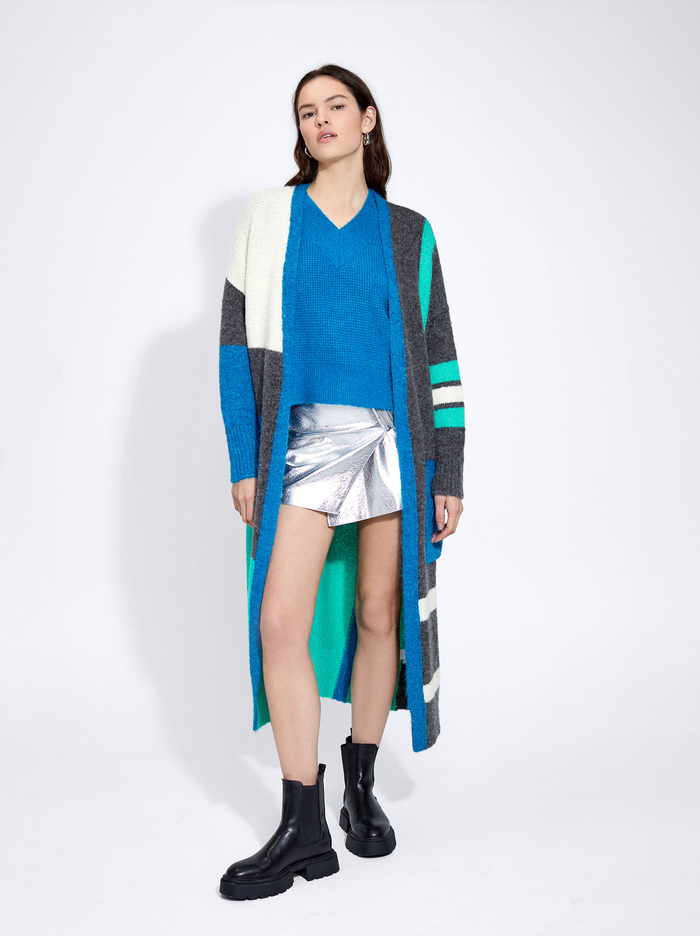 Parfois Long Knit Kardigán Damske Viacfarebný | Slovensko-BZCD69248