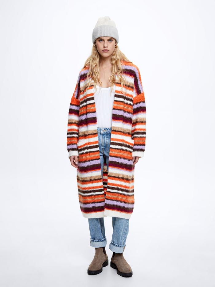 Parfois Long Pletené With Pockets Kardigán Damske Viacfarebný | Slovensko-RTEP45682