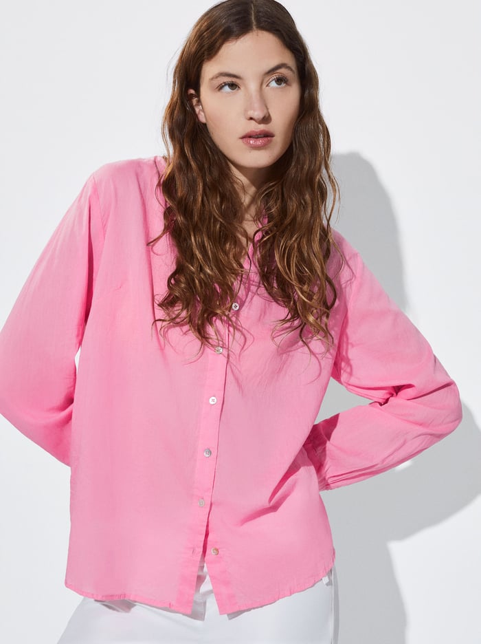 Parfois Long-Sleeved Bavlnene Kosele Damske Ruzove | Slovensko-TZXE59463