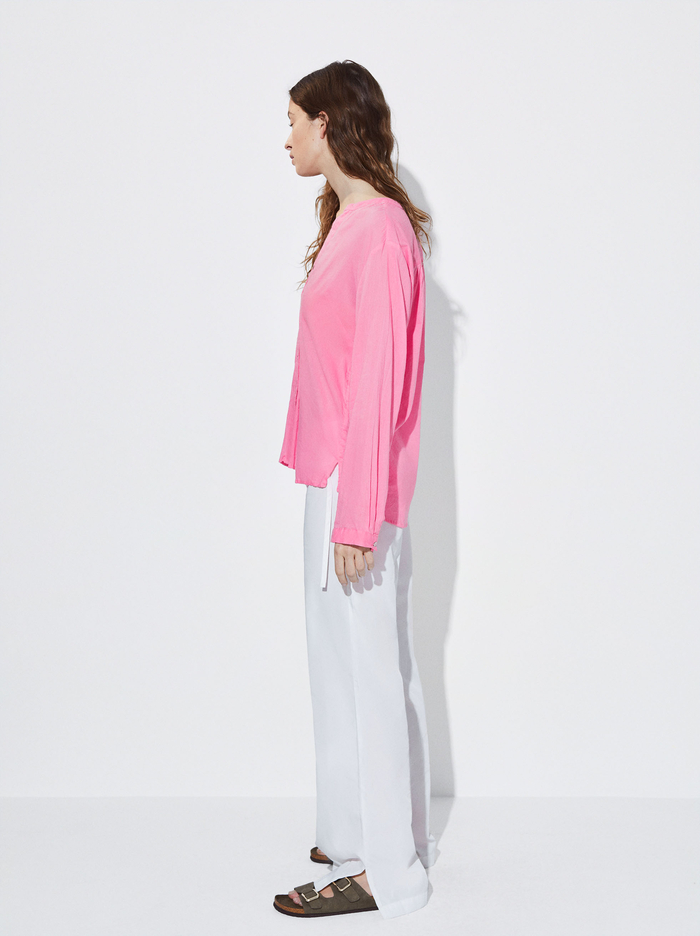 Parfois Long-Sleeved Bavlnene Kosele Damske Ruzove | Slovensko-TZXE59463