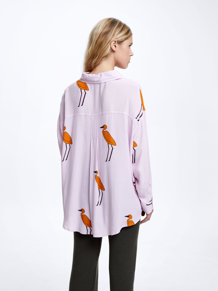 Parfois Long-Sleeved Printed Kosele Damske Ruzove | Slovensko-NEJT18347