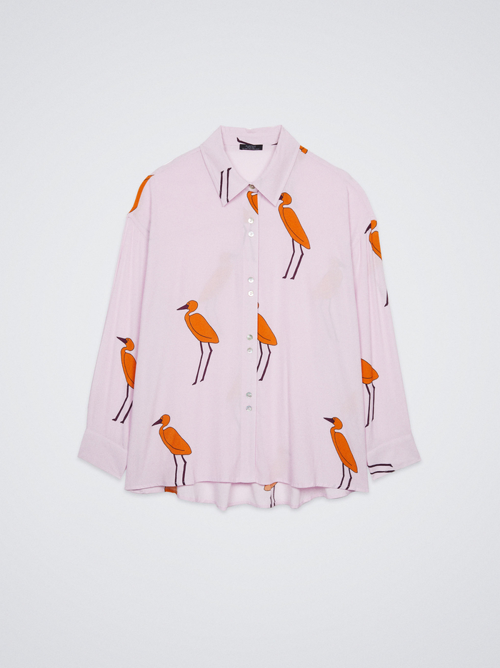 Parfois Long-Sleeved Printed Kosele Damske Ruzove | Slovensko-NEJT18347