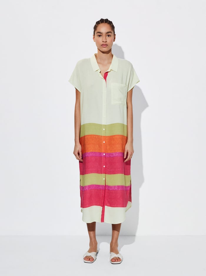 Parfois Long With Buttons Saty Damske Viacfarebný | Slovensko-YEAF70514