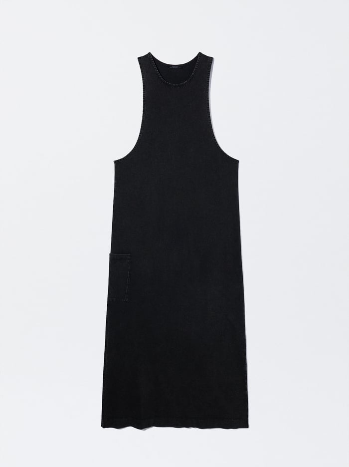 Parfois Long With Pocket Saty Damske Čierne | Slovensko-PQBM42380