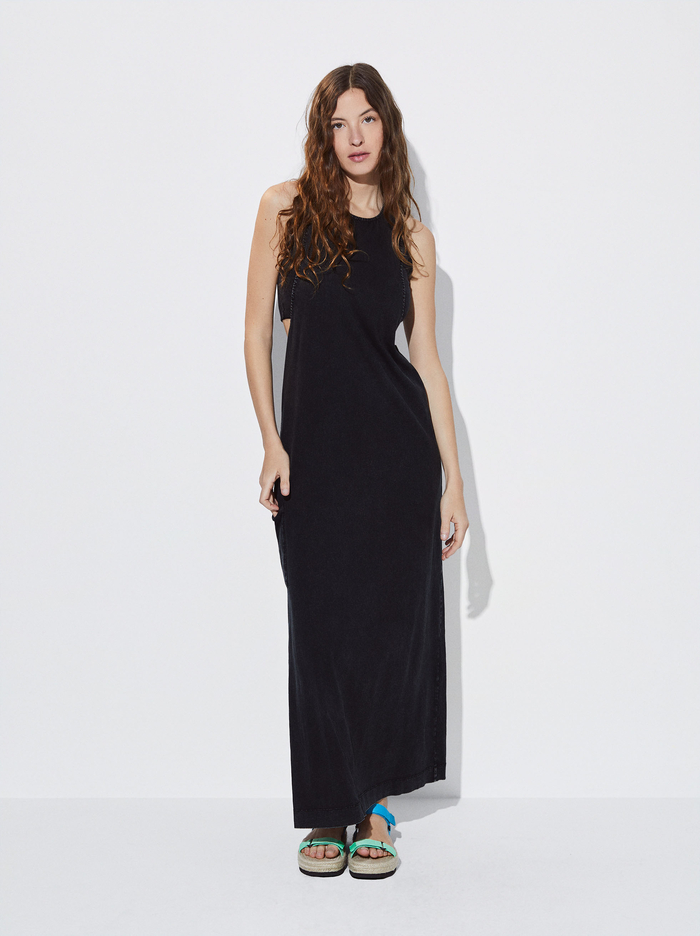 Parfois Long With Pocket Saty Damske Čierne | Slovensko-PQBM42380