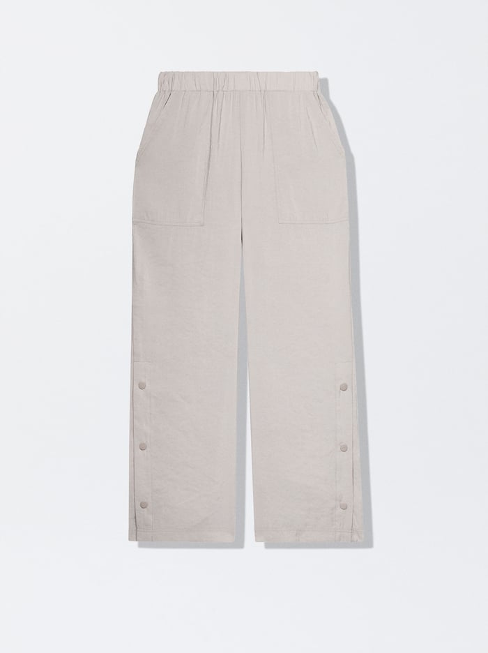 Parfois Loose-Fitting With Buttons Nohavice Damske Siva | Slovensko-UTSH56932