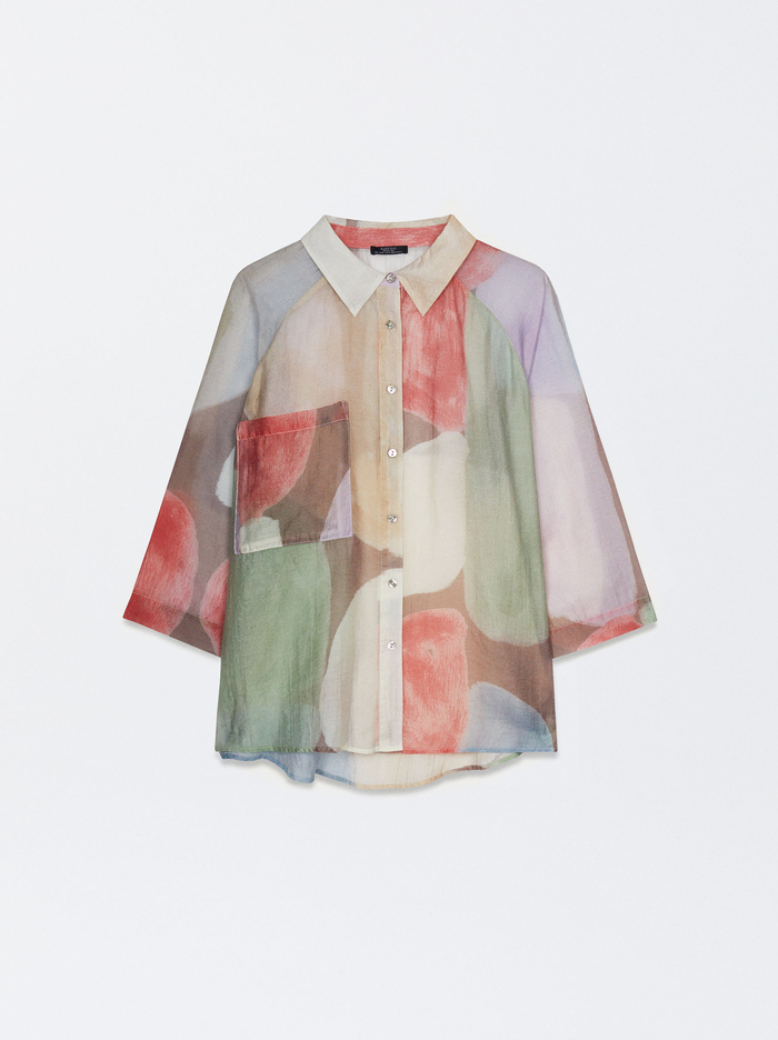 Parfois Lyocell Geometric Printed Kosele Damske Viacfarebný | Slovensko-SGIY13950