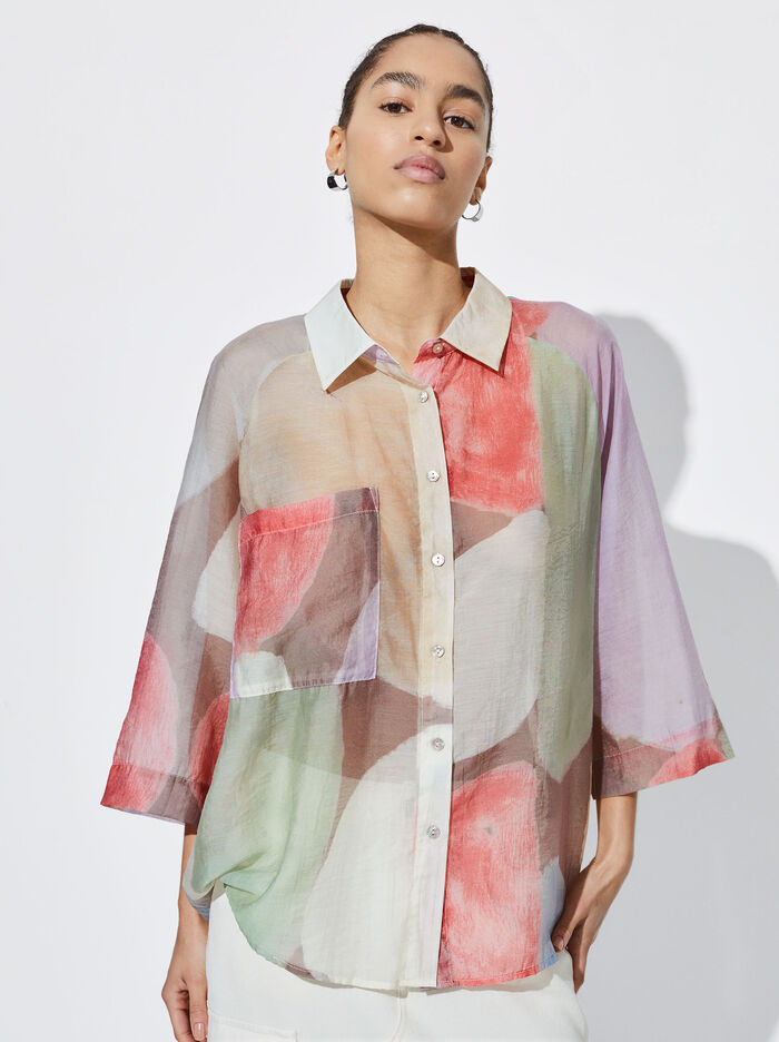 Parfois Lyocell Geometric Printed Kosele Damske Viacfarebný | Slovensko-SGIY13950