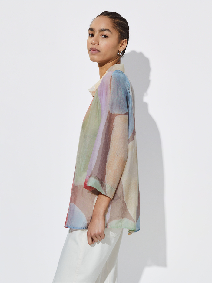 Parfois Lyocell Geometric Printed Kosele Damske Viacfarebný | Slovensko-SGIY13950