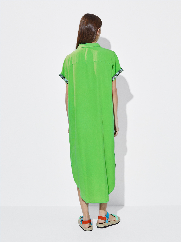 Parfois Lyocell Shirt Saty Damske Zelene | Slovensko-ZTNA90382
